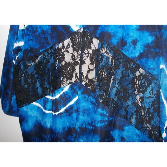 Forgotten Grace NEW Blue Lace Duster Kimono - Picture 4 of 4